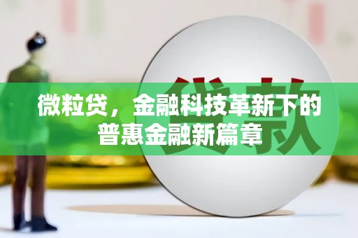 燕郊微粒贷，金融科技革新下的普惠金融新篇章