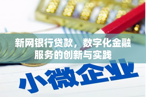 燕郊新网银行贷款，数字化金融服务的创新与实践