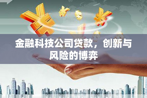燕郊金融科技公司贷款，创新与风险的博弈