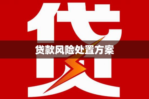燕郊贷款风险处置方案