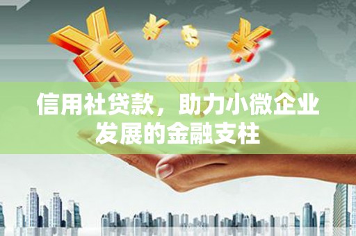 燕郊信用社贷款，助力小微企业发展的金融支柱