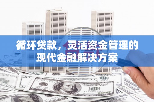 燕郊循环贷款，灵活资金管理的现代金融解决方案