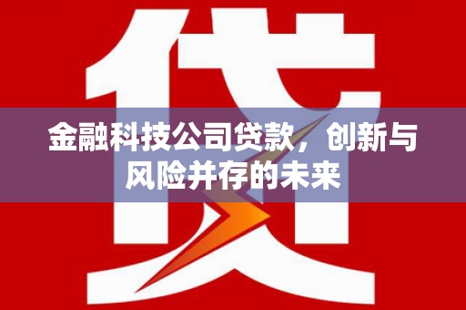 燕郊金融科技公司贷款，创新与风险并存的未来