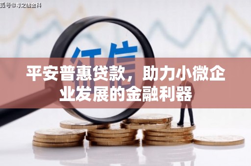 燕郊平安普惠贷款，助力小微企业发展的金融利器