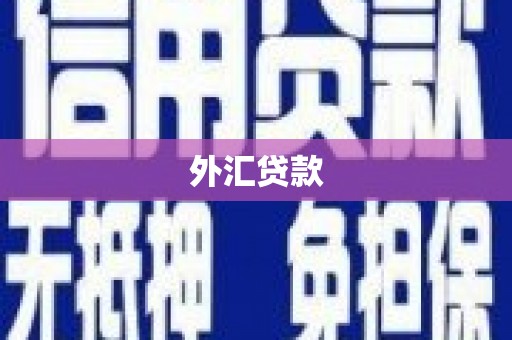 燕郊外汇贷款