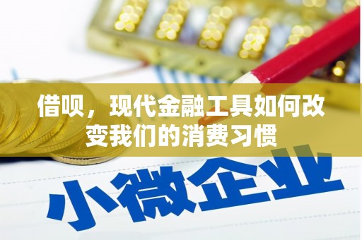燕郊借呗，现代金融工具如何改变我们的消费习惯
