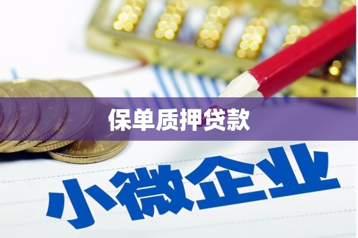 燕郊保单质押贷款