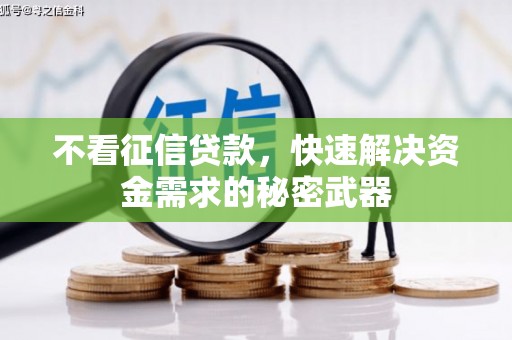 燕郊不看征信贷款，快速解决资金需求的秘密武器