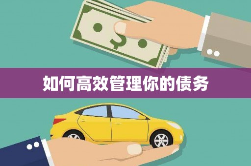 燕郊如何高效管理你的债务