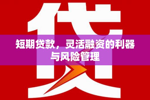 燕郊短期贷款，灵活融资的利器与风险管理